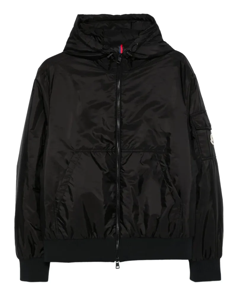 Moncler Kapuzenjacke mit Reißverschluss - Schwarz Schwarz