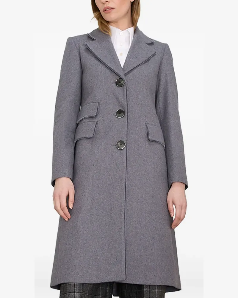 JANE Atelier Trafalgar single-breasted coat - Grau Grau