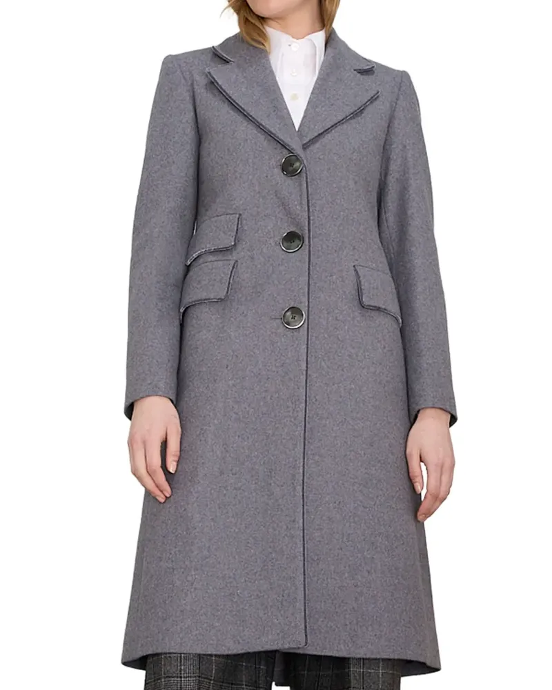 JANE Atelier Trafalgar single-breasted coat - Grau Grau