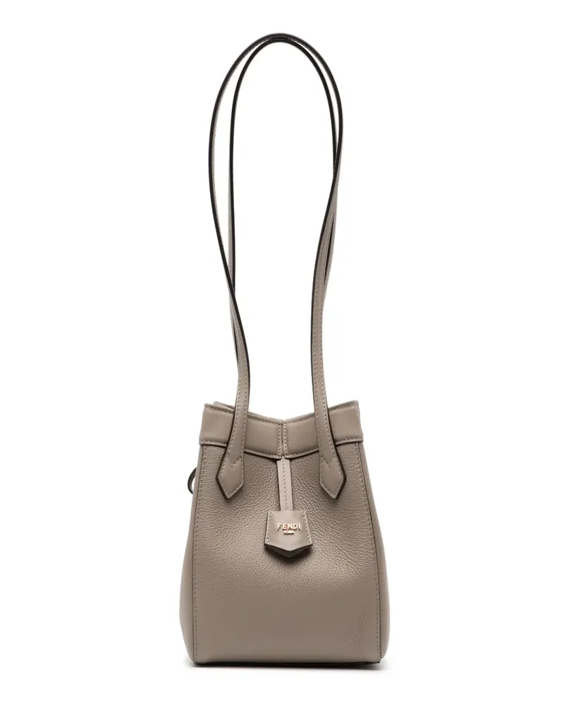 Fendi Origami Mini-Schultertasche - Braun Braun