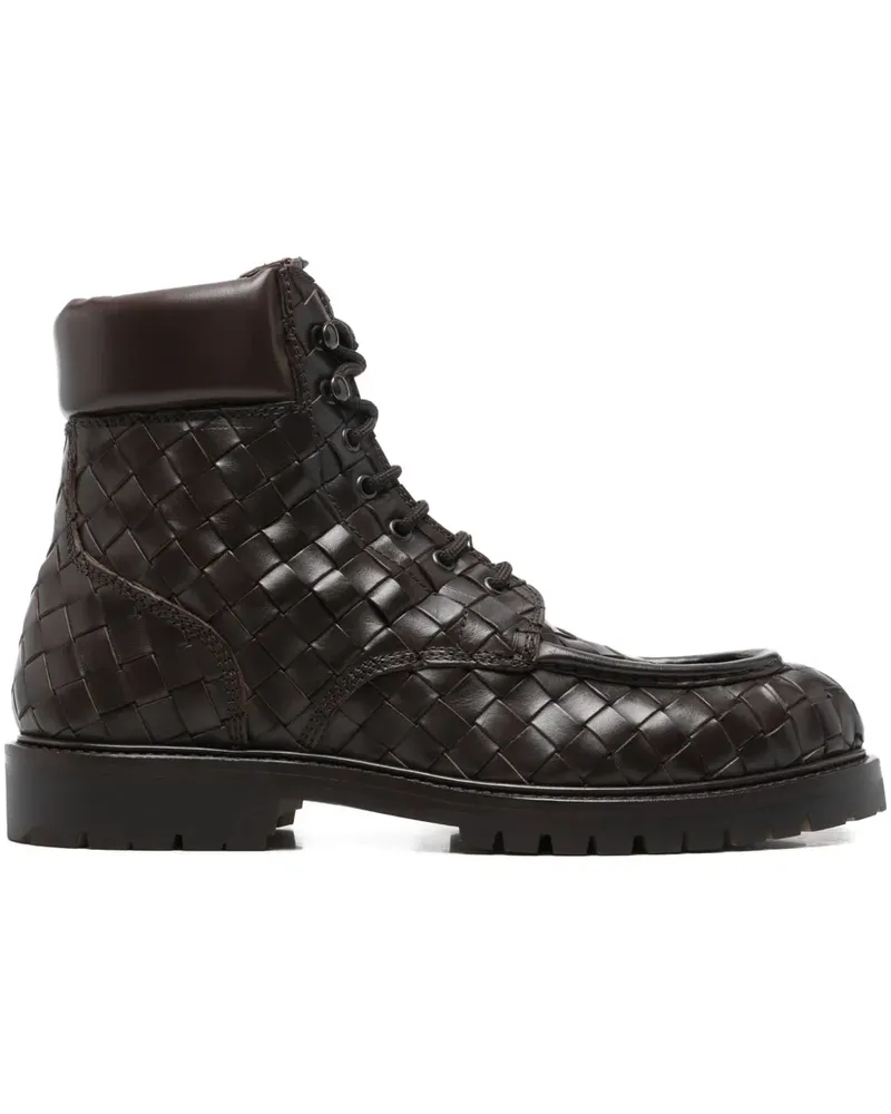 Officine Creative Italia Gewebte Boss 016 Schnürstiefel 30mm - Braun Braun