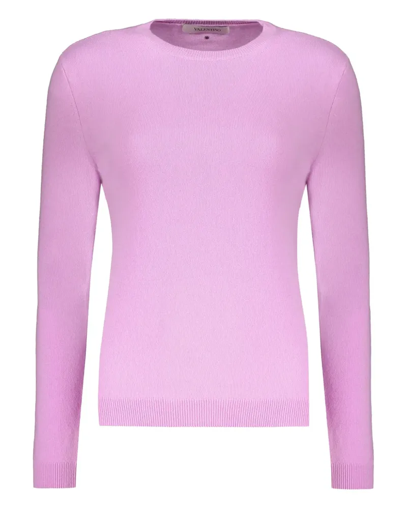 Valentino Garavani ribbed crew-neck sweater - Rosa Rosa