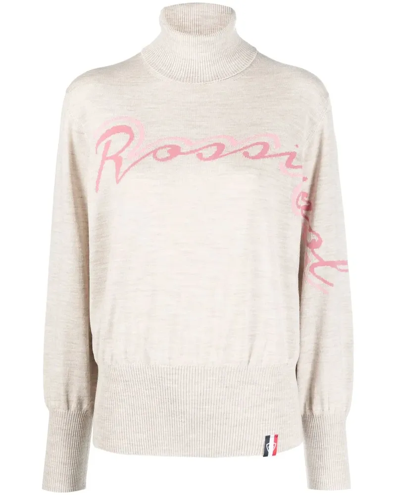 Rossignol Merinopullover mit Logo - Nude Nude