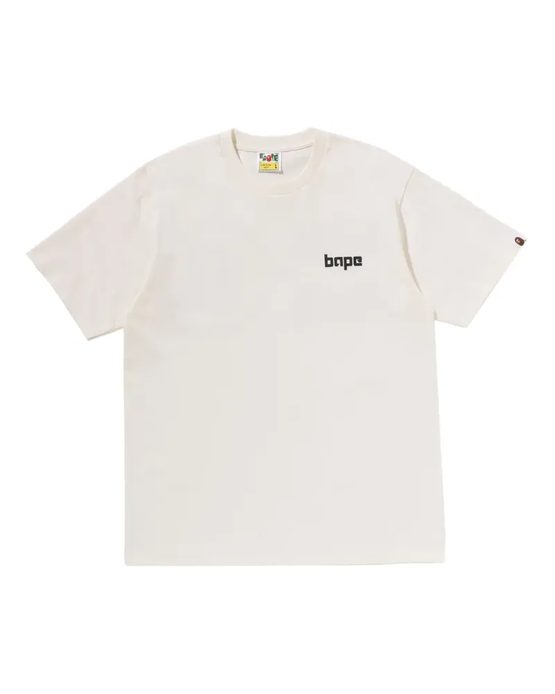 BAPE logo-print T-shirt - Nude Nude