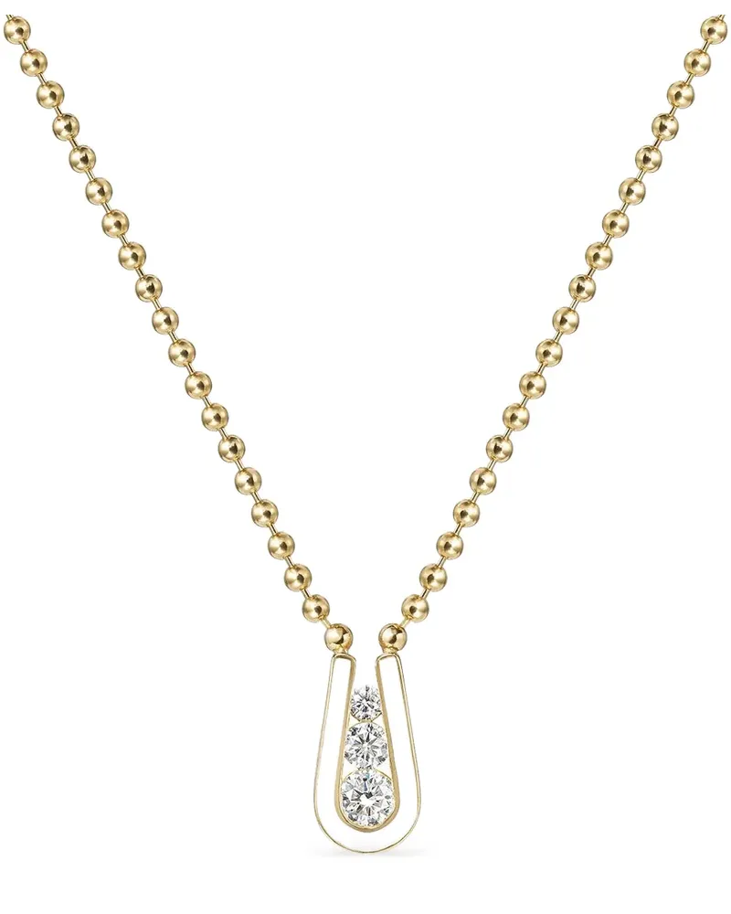 Melissa Kaye Daphne diamond necklace - Gold Gold
