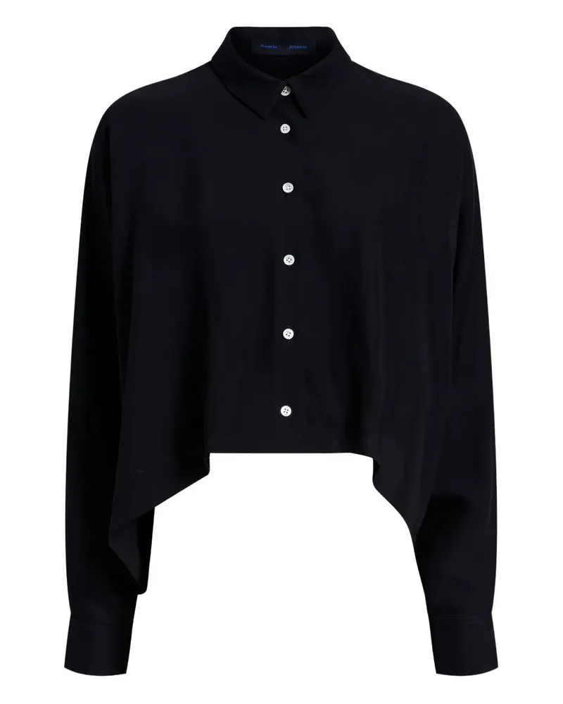 Proenza Schouler Drapiertes Hemd - Schwarz Schwarz