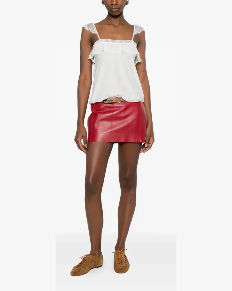 GIMAGUAS Meredith lace-trim top - Weiß Weiß