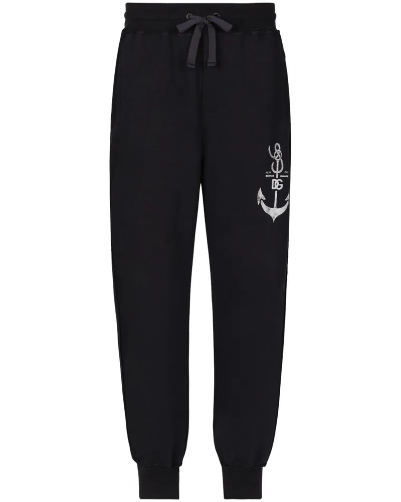Dolce & Gabbana Jogginghose mit Logo-Print - Blau Blau