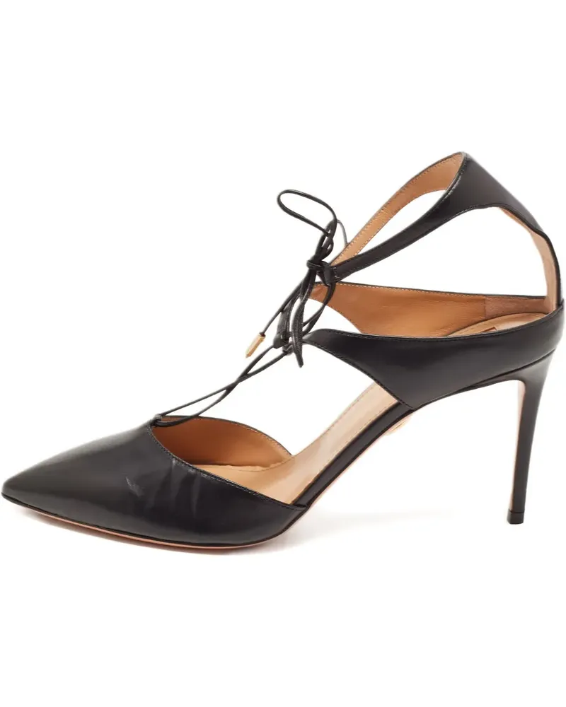 Aquazzura Pre-owned Pumps aus Leder - Schwarz Schwarz