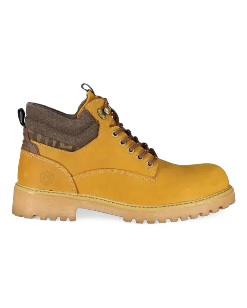 Lumberjack Schnürstiefel aus Leder - Gelb Gelb