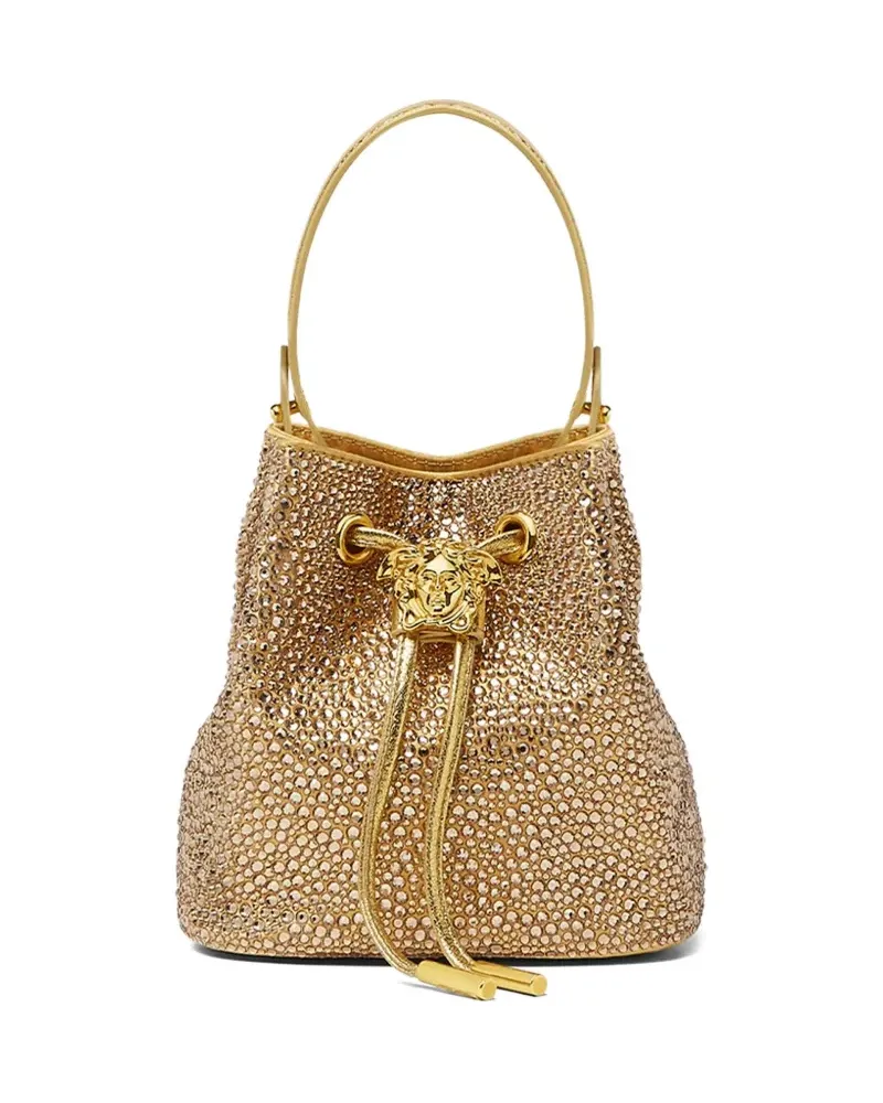 Versace La Medusa Mini-Tasche mit Kordelzug - Gold Gold