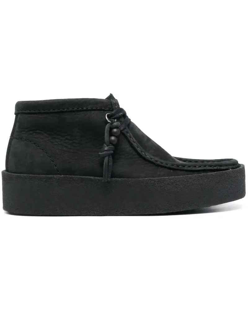 Clarks Schnürstiefel aus Wildleder - Schwarz Schwarz