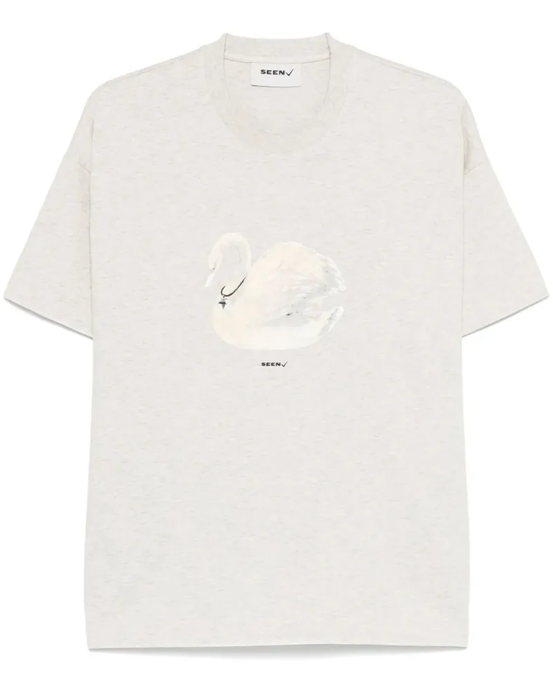 Seen Users Becoming a White Swan T-Shirt - Nude Nude