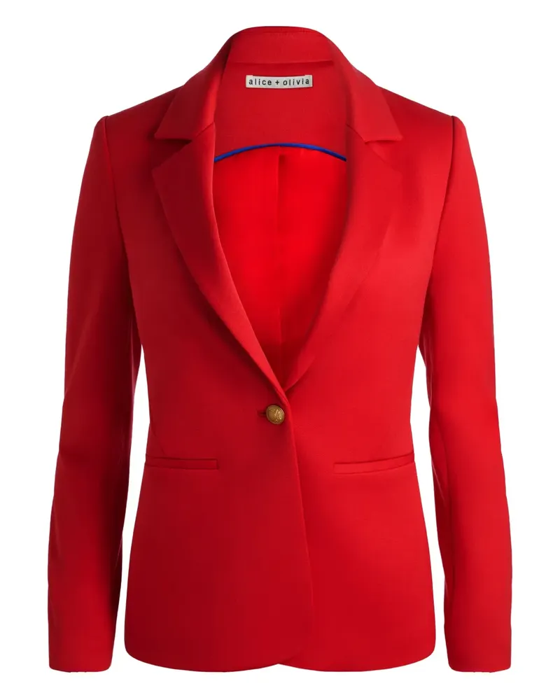Alice + Olivia Cary Sakko mit einem Knopf - Rot Rot
