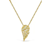 18kt Gelbgoldanhänger mit Diamanten