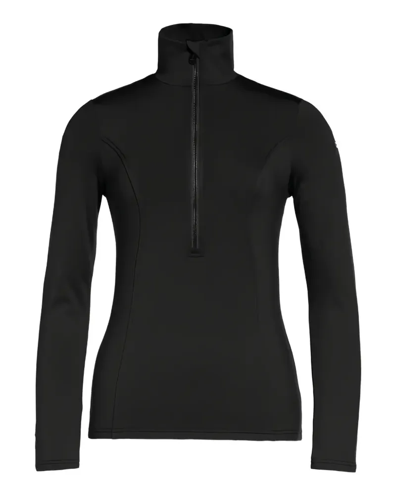 GOLDBERGH Serena Langarmshirt mit kurzem Reißverschluss - Schwarz Schwarz