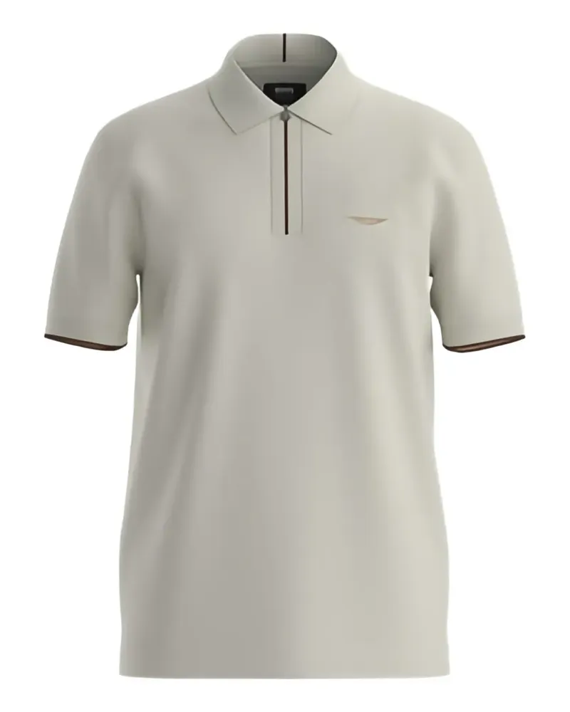 HUGO BOSS Poloshirt mit Reißverschluss - Nude Nude