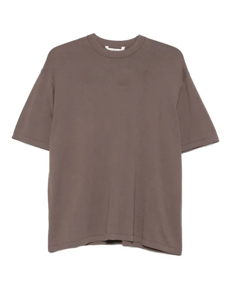 Hevò T-Shirt mit Rundhalsausschnitt - Nude Nude
