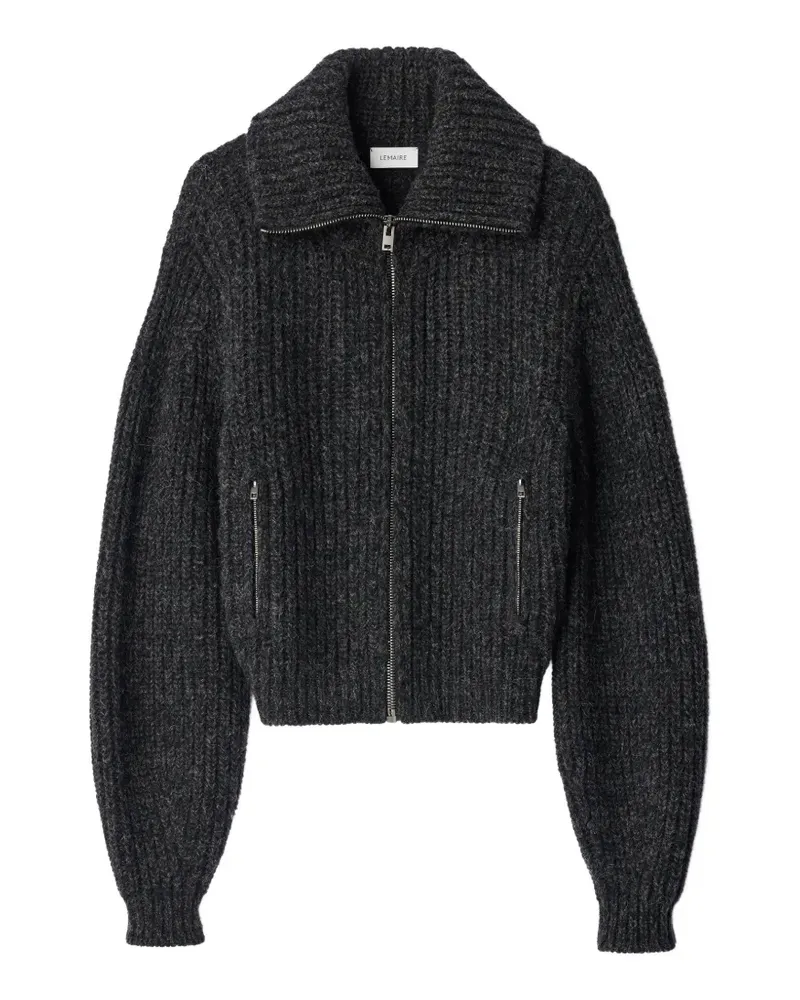 Christophe Lemaire Gerippter Cardigan mit Reißverschluss - Braun Braun