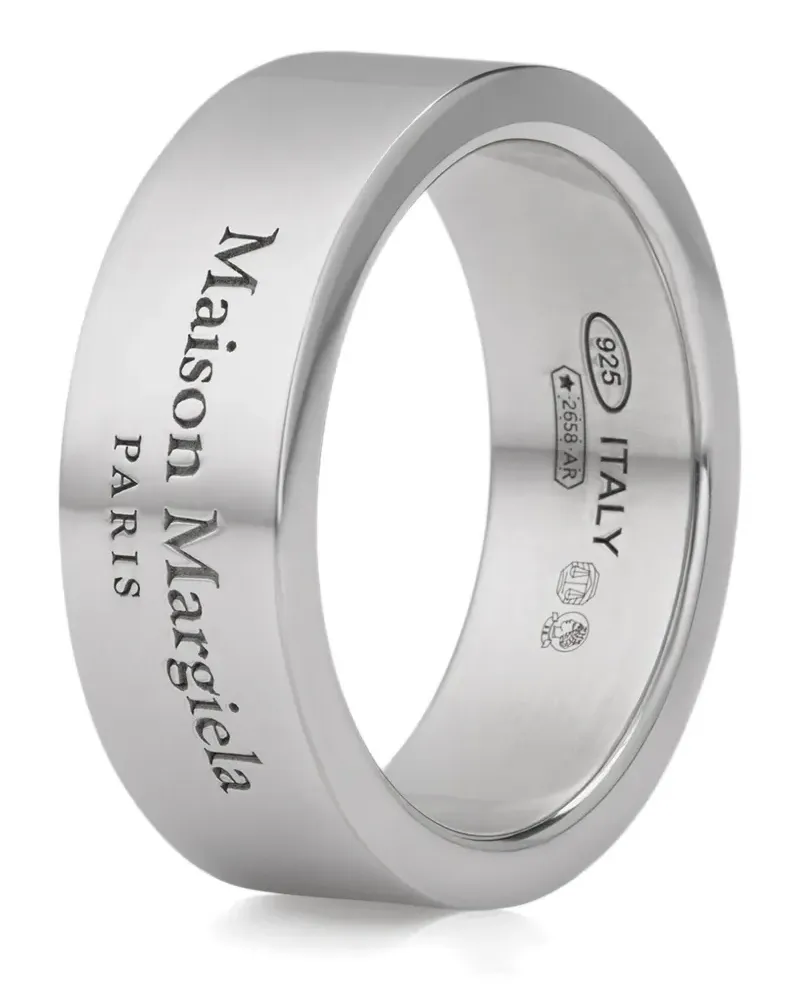 Maison Margiela logo reference ring - Silber Silber