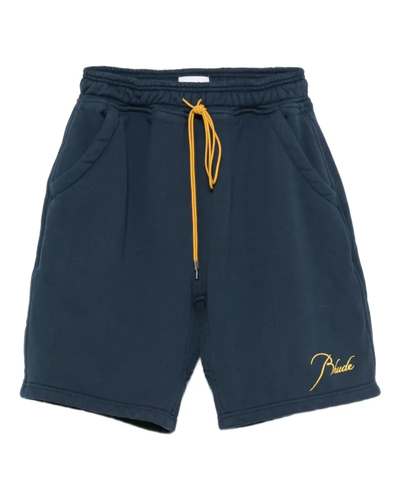 RHUDE Shorts mit aufgesetzter Tasche - Blau Blau
