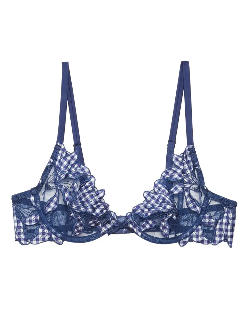 Fleur Du Mal Lily Plunge-BH - Blau Blau