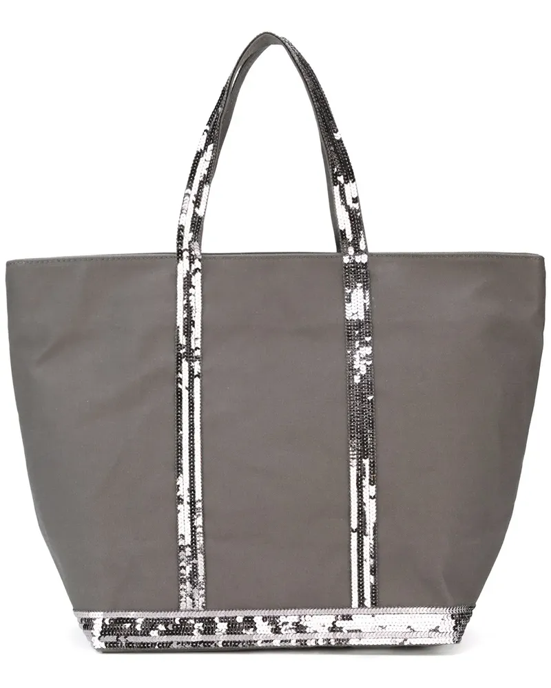 Vanessa Bruno Shopper mit Paillettenverzierung - Grau Grau