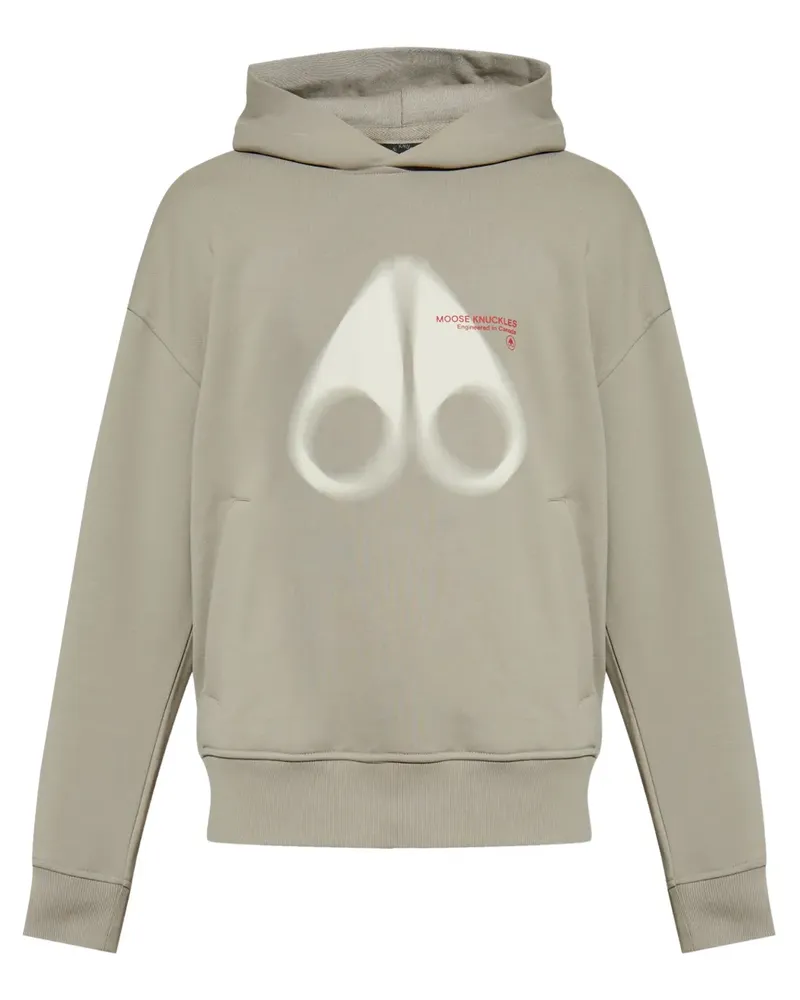 Moose Knuckles Hoodie mit Logo-Print - Nude Nude
