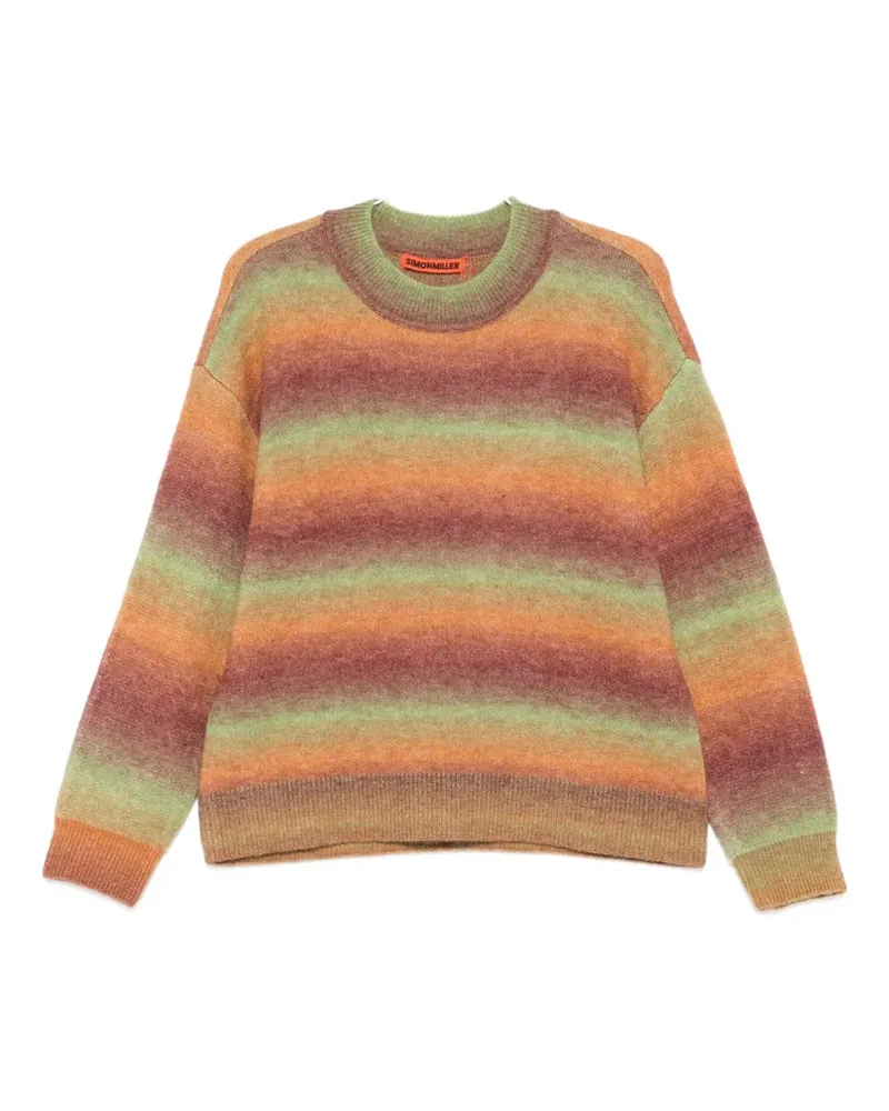 Simon Miller Gestreifter Calder Pullover - Orange Orange