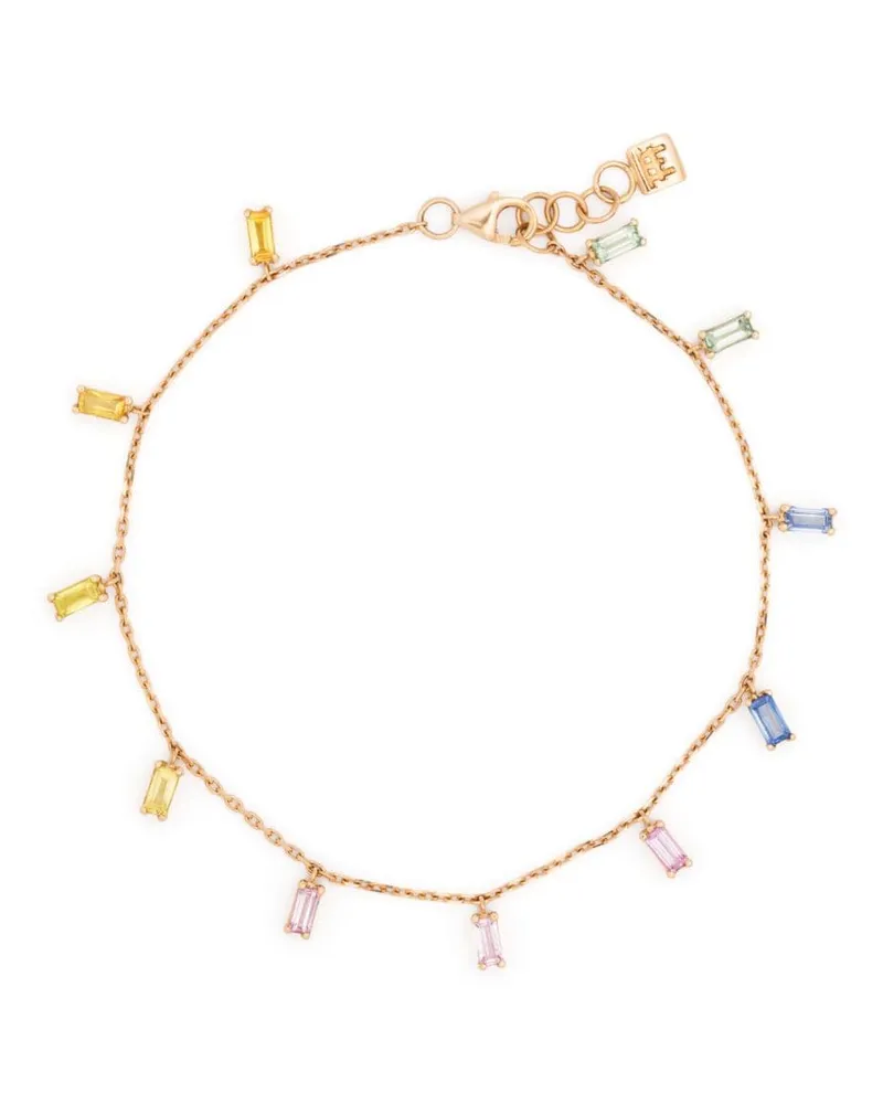 ANIL ARJANDAS 18kt Rainbow Rotgoldarmband mit Saphir - Rosa Rosa