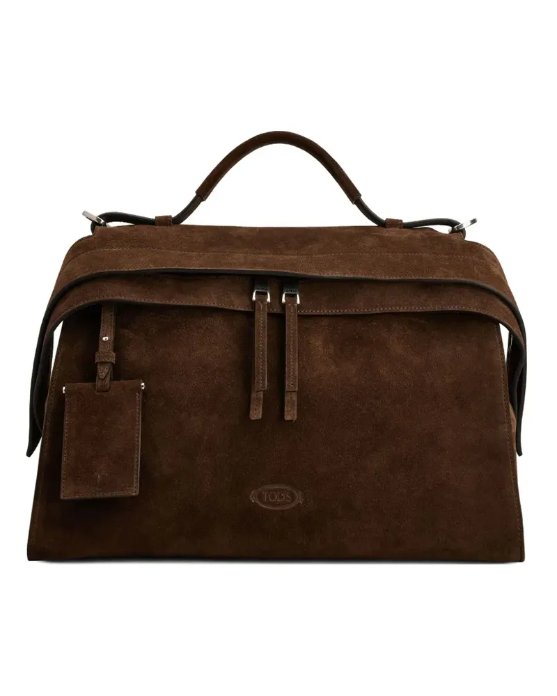 TOD'S Schultertasche mit Henkel - Braun Braun