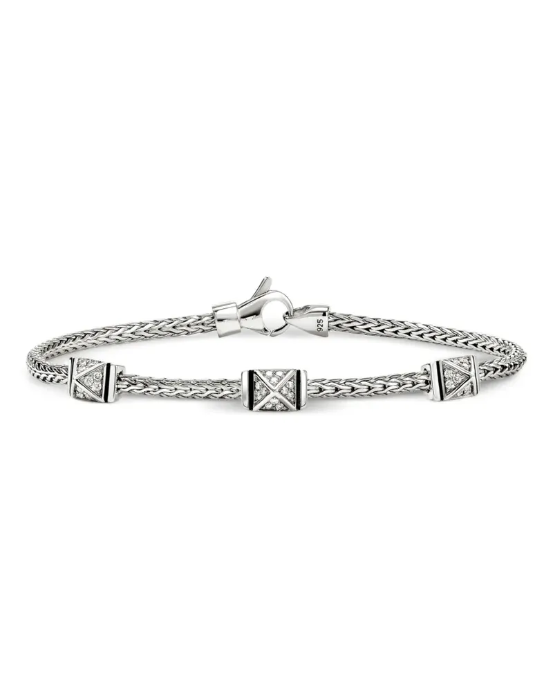 John Hardy Icon stud diamond bracelet - Silber Silber