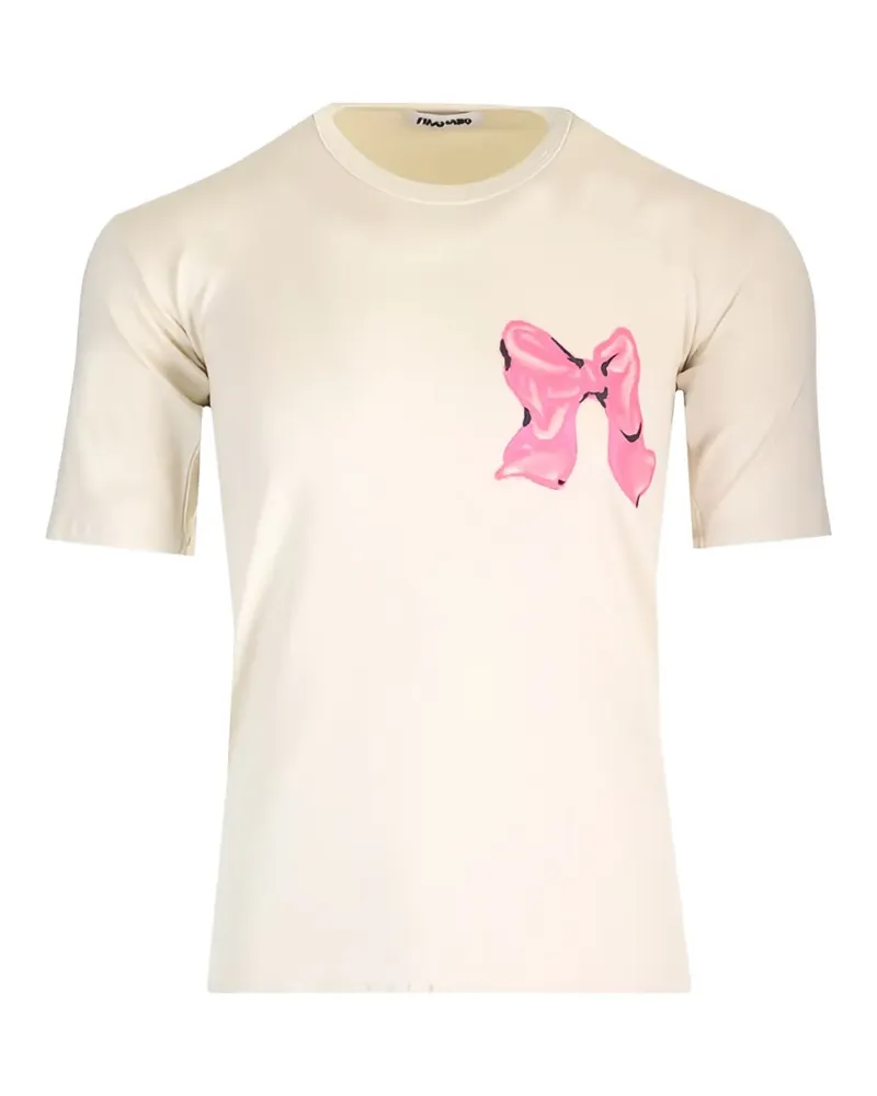 Magliano T-Shirt mit Scheifenprint - Nude Nude