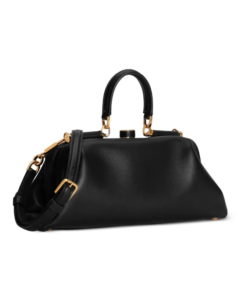 Dolce & Gabbana Mini Grandma Handtasche aus Nappaleder - Schwarz Schwarz
