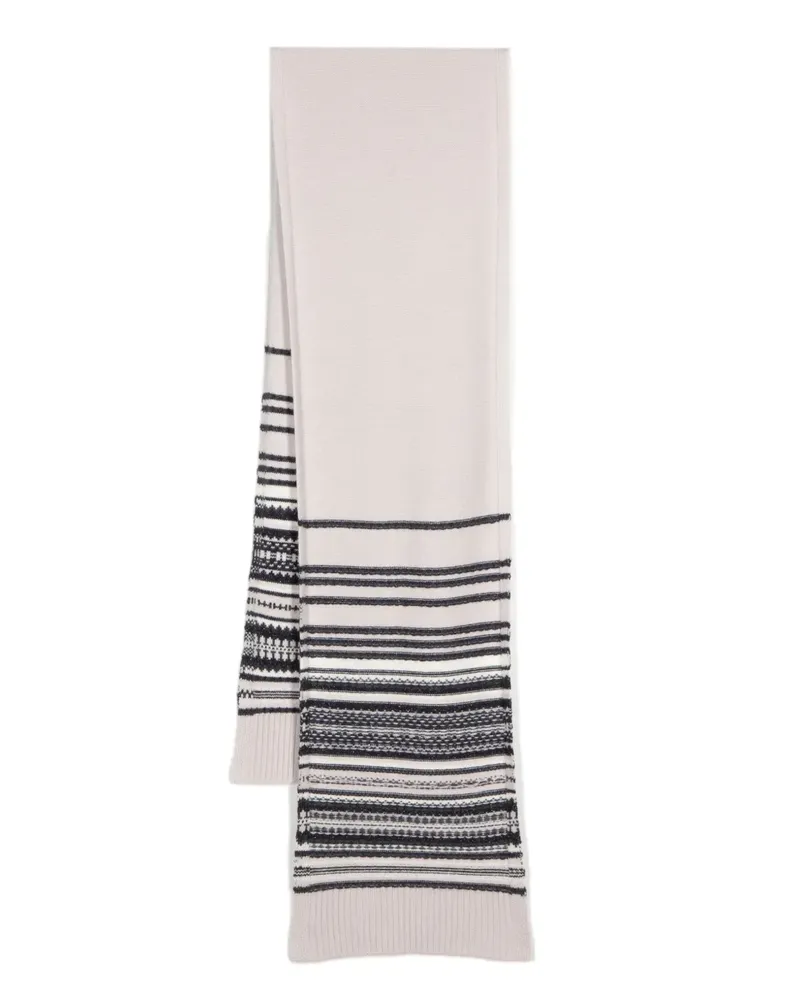 N.Peal Gradual Fairisle Schal - Nude Nude