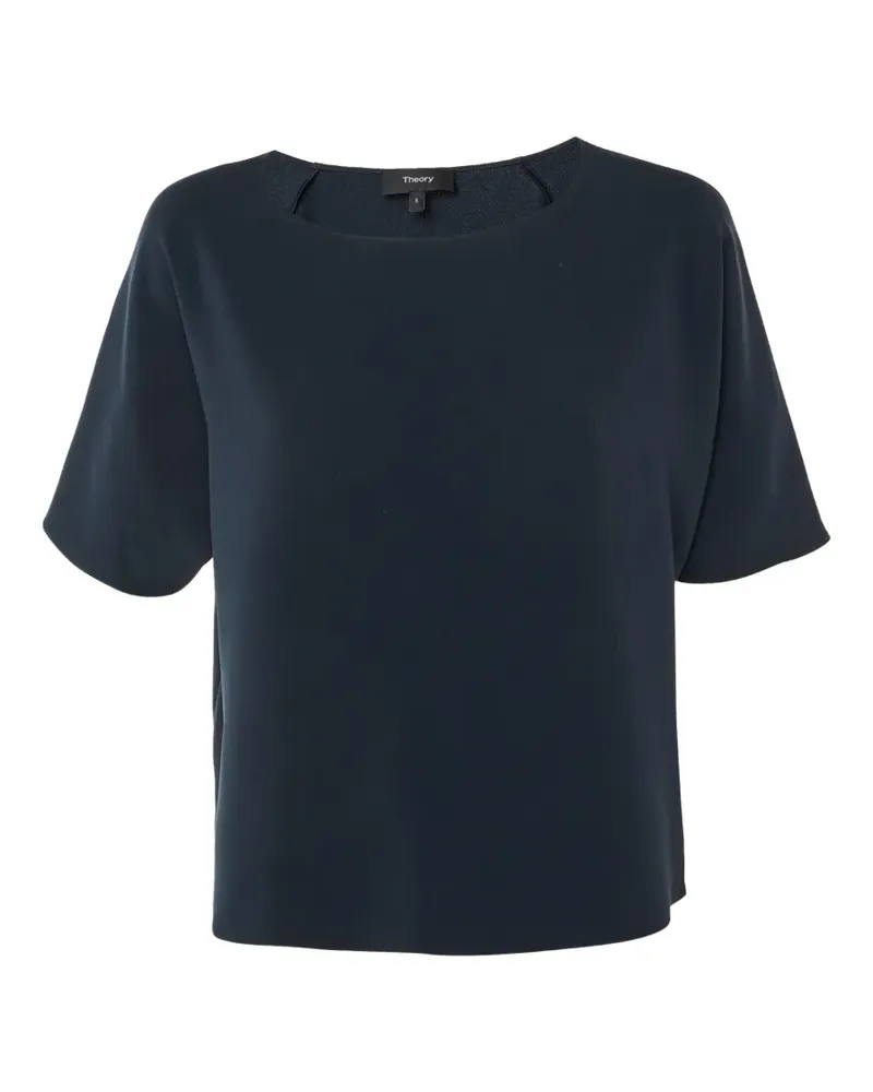 Theory raglan-sleeve crepe top - Blau Blau