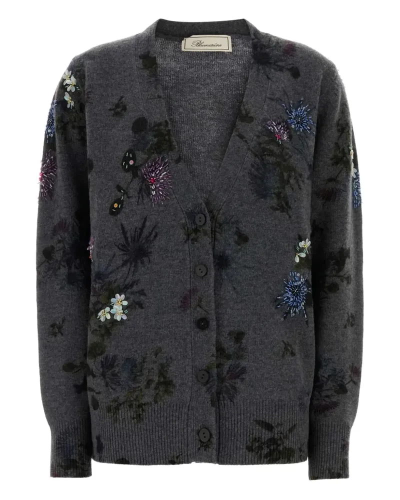 Blumarine wool blend cardigan - Grau Grau
