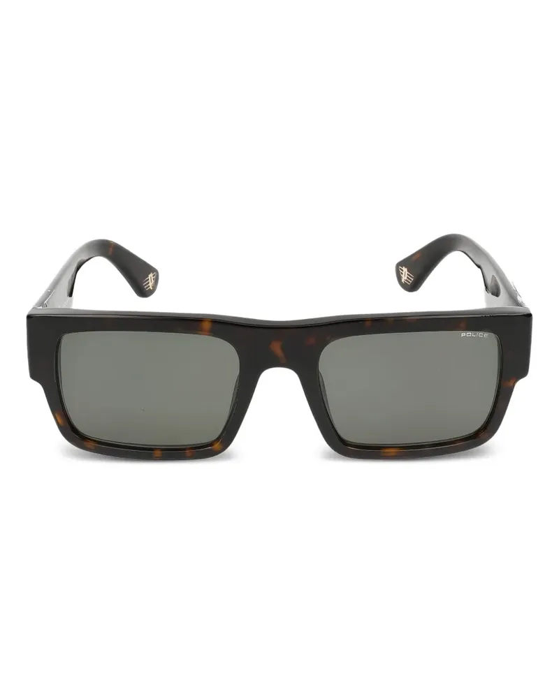 Police Eckige Sonnenbrille - Braun Braun