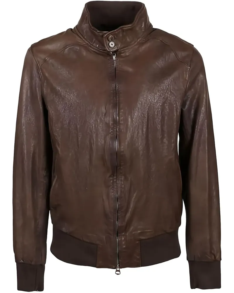 Stewart Klassische Lederjacke - Braun Braun