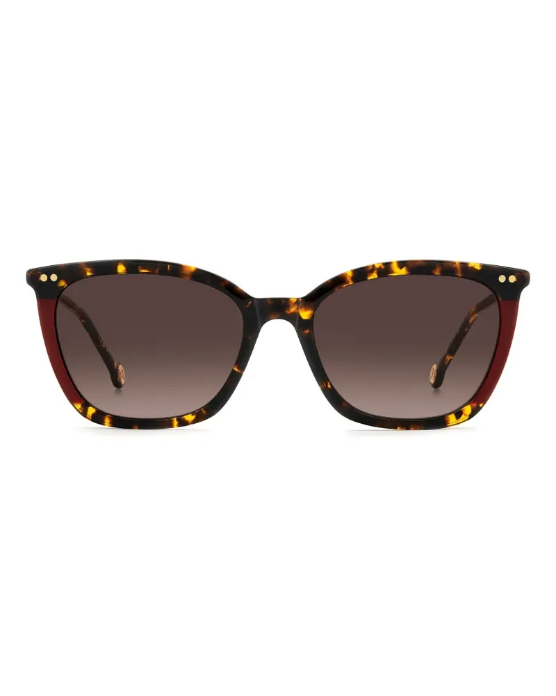 Carolina Herrera New York Sonnenbrille mit Cat-Eye-Gestell - Braun Braun