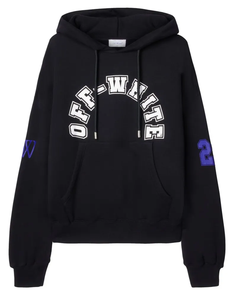 OFF-WHITE Hoodie mit Football-Print - Schwarz Schwarz