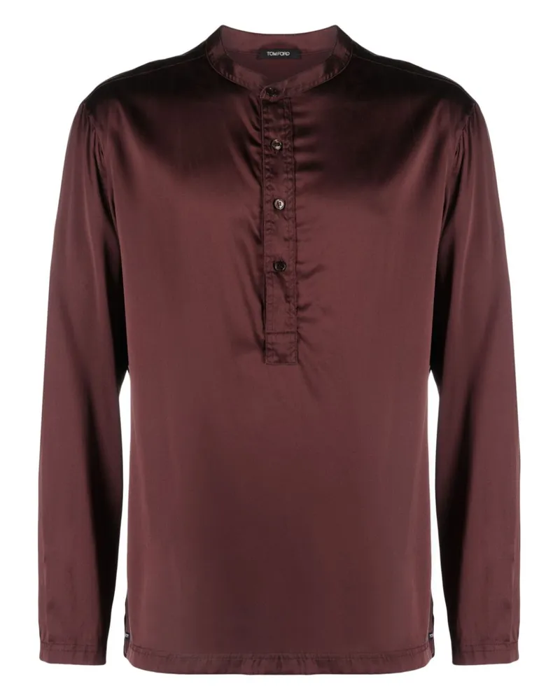 Tom Ford Pyjama-Oberteil aus Seide - Braun Braun