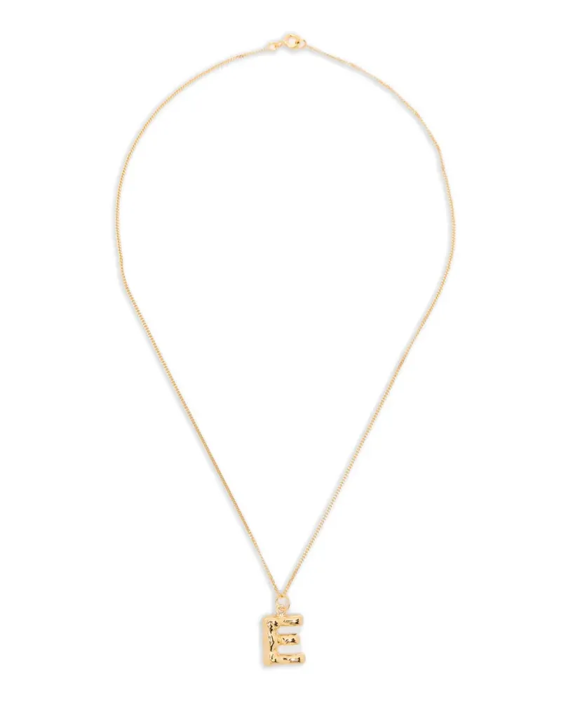 Completedworks E-initial pendant necklace - Gold Gold