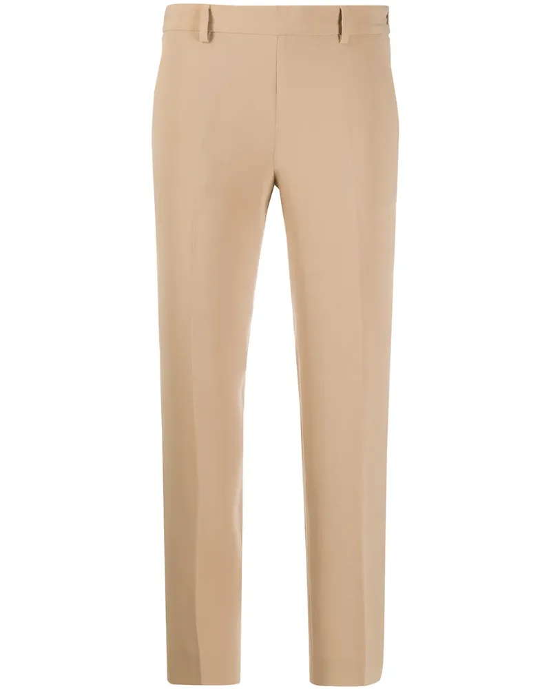 Alberto Biani Plissierte Cropped-Hose - Braun Braun