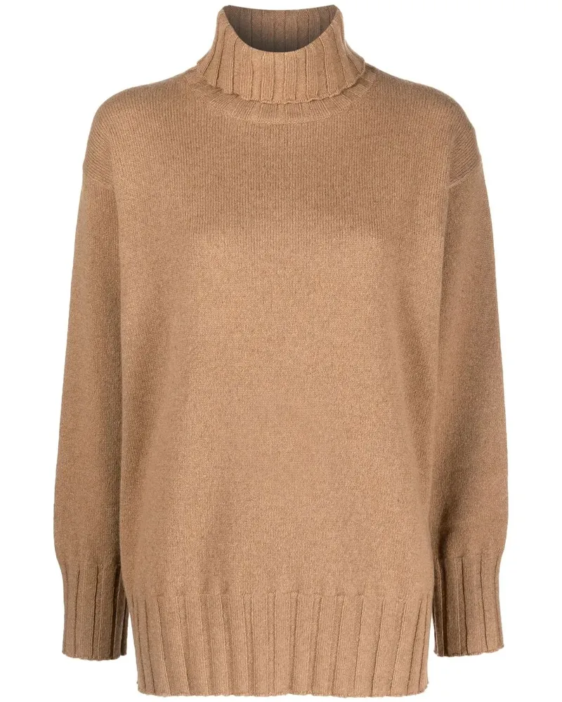 Malo Kaschmirpullover mit Rollkragen - Braun Braun