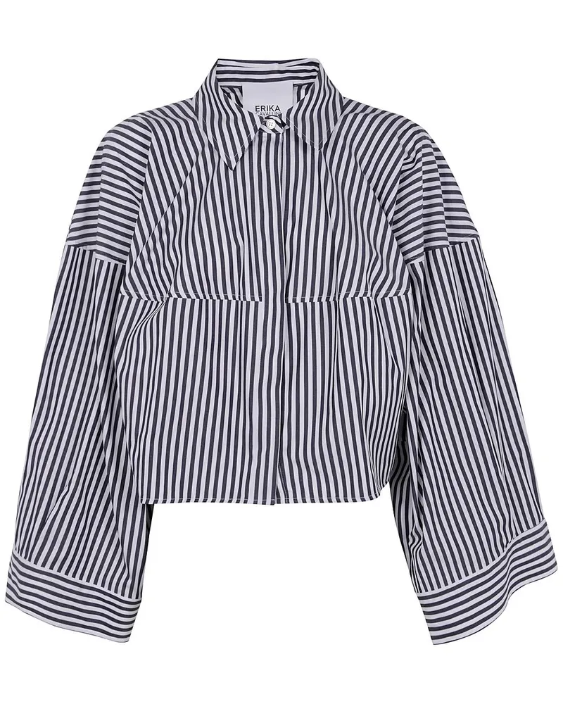 Erika Cavallini Gestreifte Bluse - Blau Blau