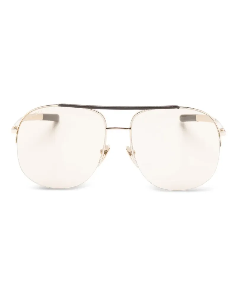 Gucci Pilotenbrille mit Riemen - Gold Gold