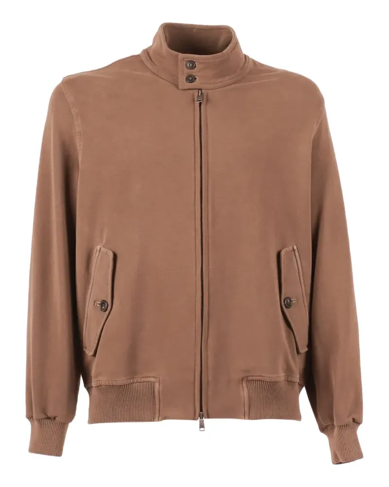 CIRCOLO 1901 Harrington zip-up bomber jacket - Braun Braun