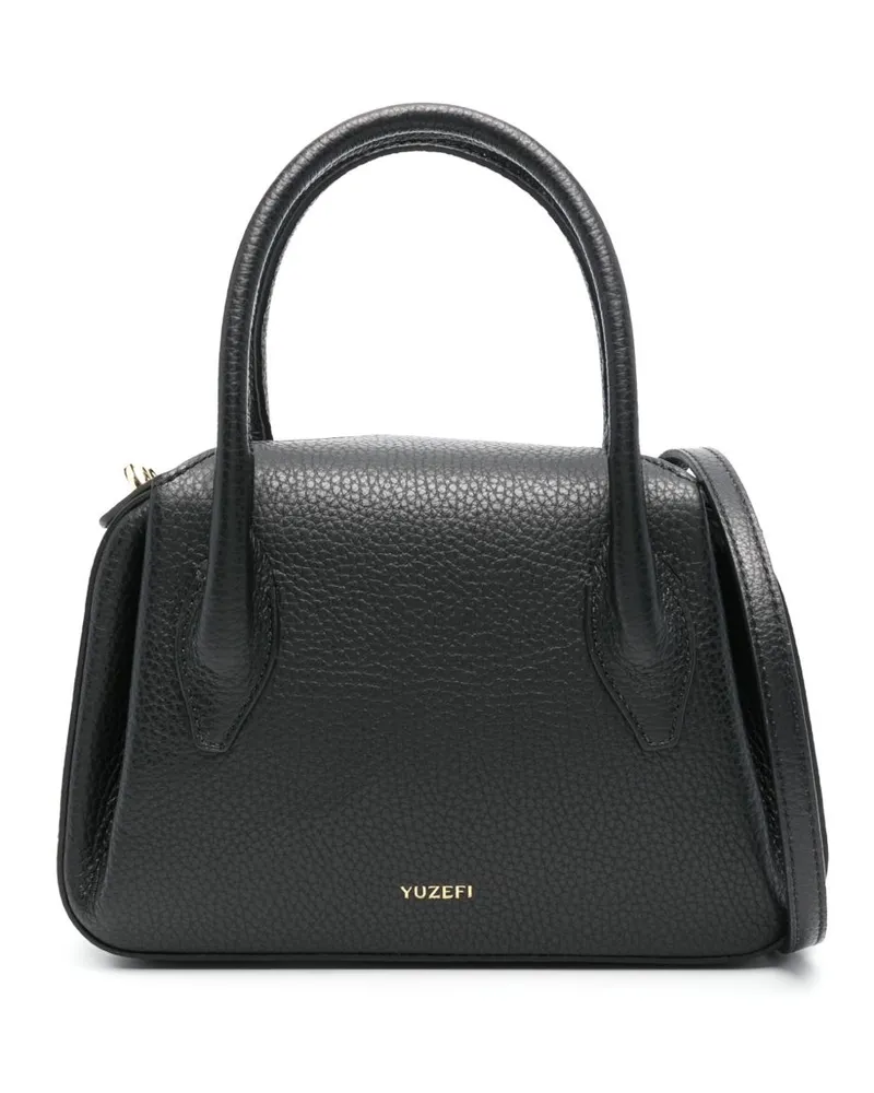 YUZEFI Mini Oyster Tote Bag - Schwarz Schwarz