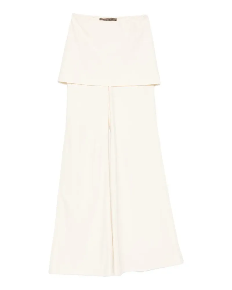 Enza Costa twill apron-style trousers - Nude Nude